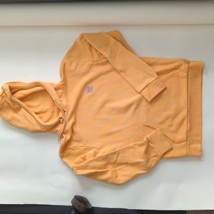 Men's Orange Sweater with Hoodie